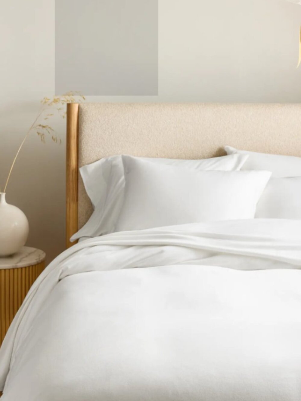 Quince 100% Organic Cotton Duvet Set White F/Q EUC - Picture 2 of 6